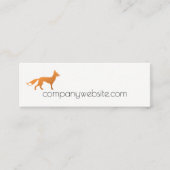 Fox-pictogram Mini Visitekaartje (Voorkant)