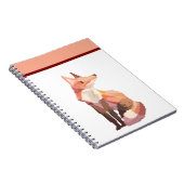 Fox, pixelart, Pixel Art Notitieboek (Rechterzijde)