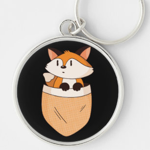 Fox Pocket - Leuke Cartoon Ontwerp Sleutelhanger