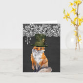 Fox porte des cartes de voeux Casquettes (Fleur jaune)
