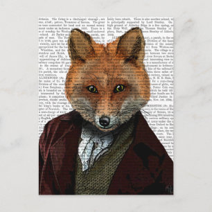 Fox Portrait 2 Briefkaart
