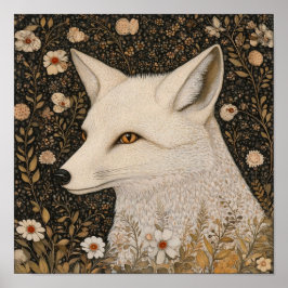 Fox Portrait Art Print Woodland Wall Art