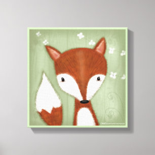 Fox Portrait Canvas Afdruk