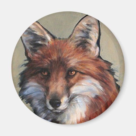 Fox Portrait Magneet (Voorkant)