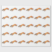 Fox Pounce Cadeaupapier (Vlak)