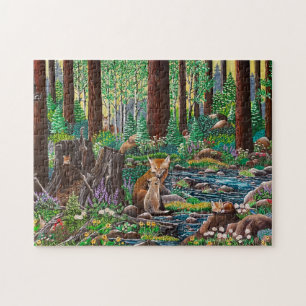 Fox Puzzle "Moeder's Love" Legpuzzel