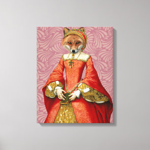 Fox Queen Canvas Afdruk