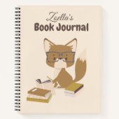 Fox Reading Journal critique livre personnalisé (Devant)