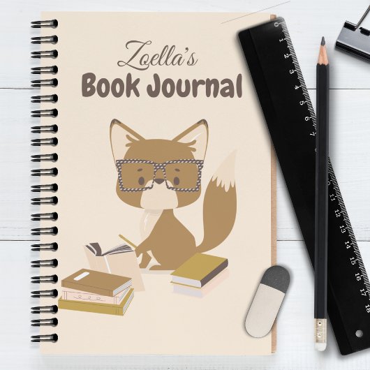Fox Reading Journal critique livre personnalisé