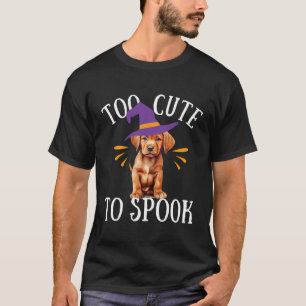 Fox Red Lab Schattige Spook Funny Halloween Honden T-shirt