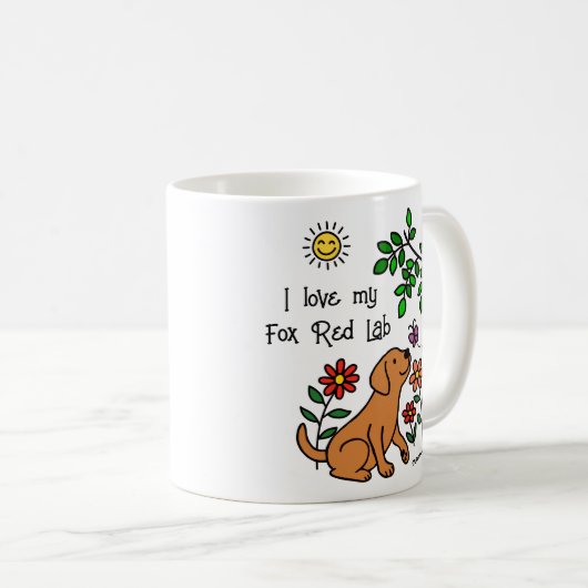 Fox Red Labrador et Green Mug (Devant droit)