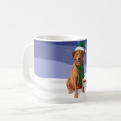 Fox Red Labrador Retriever kersthond Koffiemok (Voorkant links)