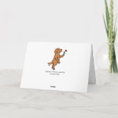 Fox Red Labrador Tiny Heart Flower Valentijn Feestdagen Kaart (Achterkant)