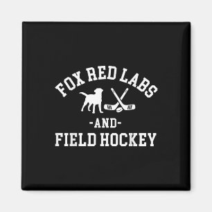 Fox Red Labs En Field Hockey Lab Papa Mama Kindere Magneet