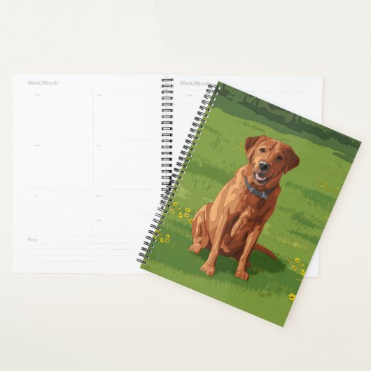 Fox Red Yellow Labrador Retriever Chien (Devant avec enveloppe)