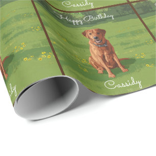 Fox Red Yellow Labrador Retriever Dog Cadeaupapier