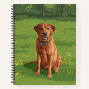 Fox Red Yellow Labrador Retriever Dog Notitieboek