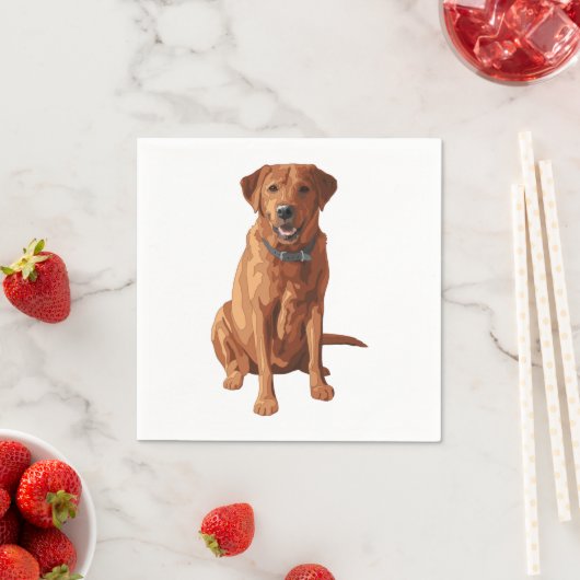 Fox Red Yellow Labrador Retriever Dog Servetten (Insitu)