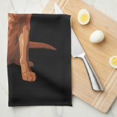 Fox Red Yellow Labrador Retriever Dog Theedoek (Quarter Fold)