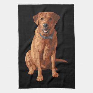 Fox Red Yellow Labrador Retriever Dog Theedoek