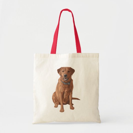 Fox Red Yellow Labrador Retriever Dog Tote Bag (Voorkant)