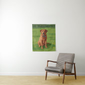 Fox Red Yellow Labrador Retriever Dog Wandkleed (In situ)