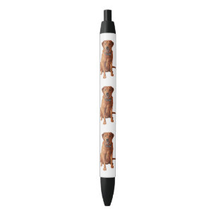 Fox Red Yellow Labrador Retriever Dog Zwarte Inkt Pen