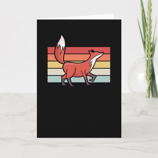 Fox Retro  Kaart (Voorkant)