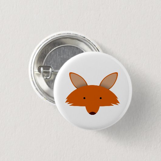 Fox Ronde Button 3,2 Cm (Voorkant /achterkant)