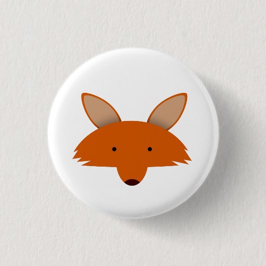 Fox Ronde Button 3,2 Cm (Voorkant)