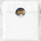 Fox Ronde Sticker (Tas)