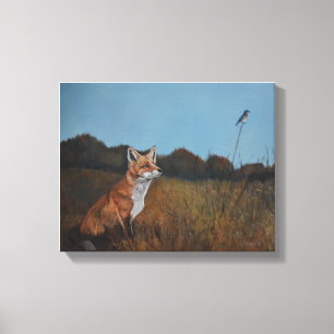 Fox rouge avec la copie animale de toile de faune