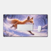 Fox Running in Winter Snow (Clavier et souris)