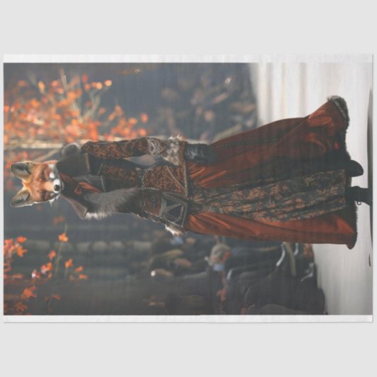 Fox Runway Mode Show Decoupage Tissue Paper Tissuepapier (Voorkant)