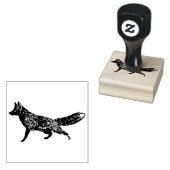 Fox rustieke chique ambachtelijke kunst bos volksk 	rubberstempel (Gestempeld)