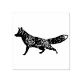 Fox rustieke chique ambachtelijke kunst bos volksk 	rubberstempel (Afrduk)