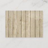 fox rustique floral Diaper Carte de boîtier Raffle (Dos)