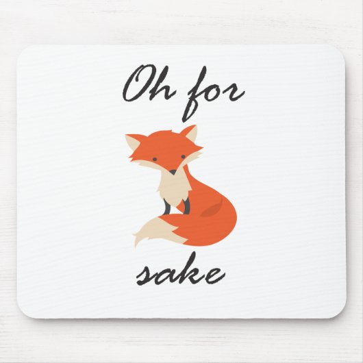 Fox Sake Mousepad Muismat (Voorkant)