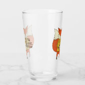 Fox Sake verre de texte personnalisé (Gauche)