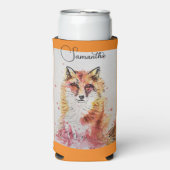 Fox Schattigee Rode Waterverf Schilderij Art Coole (Seltzer Voorkant)