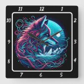 Fox Sentinel van de top Vierkante Klok (Voorkant)