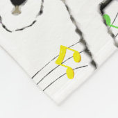 Fox shier & Music Fleece Deken (Hoek)