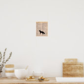 Fox Silhouette  Dictionary Nursery Wall Art Poster (Keuken)