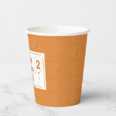 Fox Sinaasappel Wit 2e Verjaardag Gepersonaliseerd Papieren Bekers (Links)