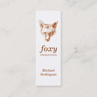 Fox Skinny Kaart Mini Visitekaartje