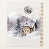 Fox Snow Winter Kerstroze Planner (Achterkant)