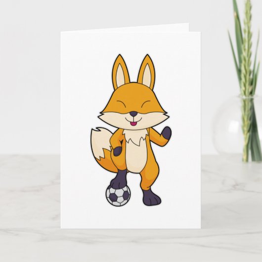 Fox Soccer-speler Voetbal Kaart (Voorkant)