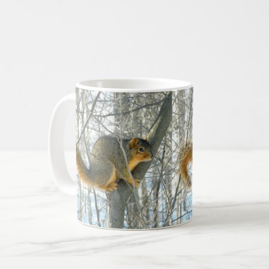 Fox Squirrel Profile (Winter) Mok (Voorkant links)