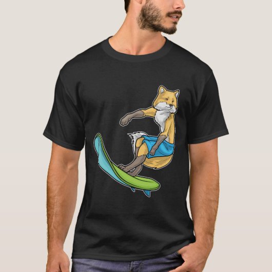 Fox Surfer Surfboard T-shirt (Voorkant)