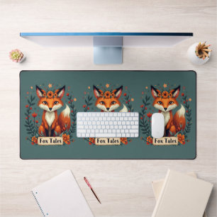 Fox Tales Boho Woodland Animal Bureaumat